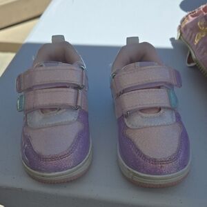 Kids Glittery Pink and Purple Shoes